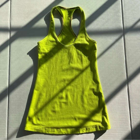 Lululemon Cool Racerback Tank Top-Size Sm
Color - Fluorescent Highlighter Yellow - Picture 10 of 10
